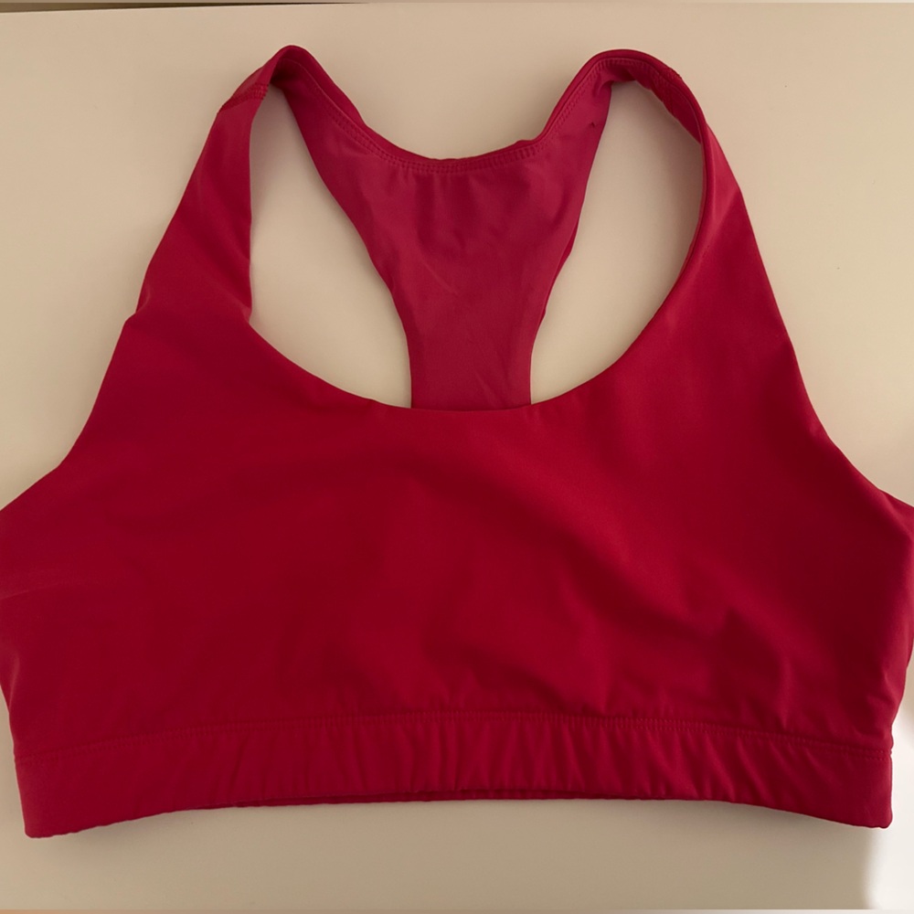 Pink outdoor voices sports bra size m